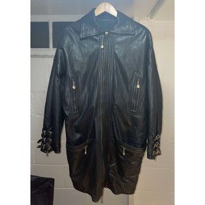 Gianni Versace UBER RARE 1992 Bondage Collection Leather Jacket BUCKLES